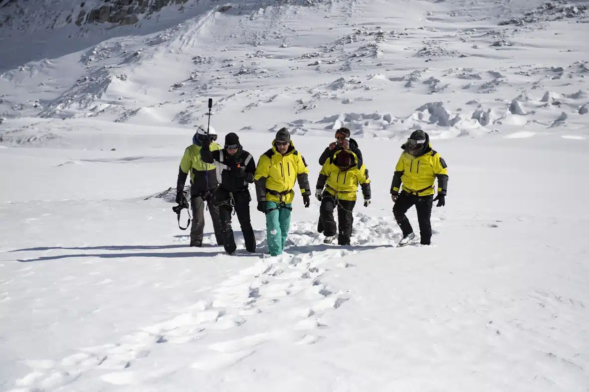 Groupe de guide de haute montagne