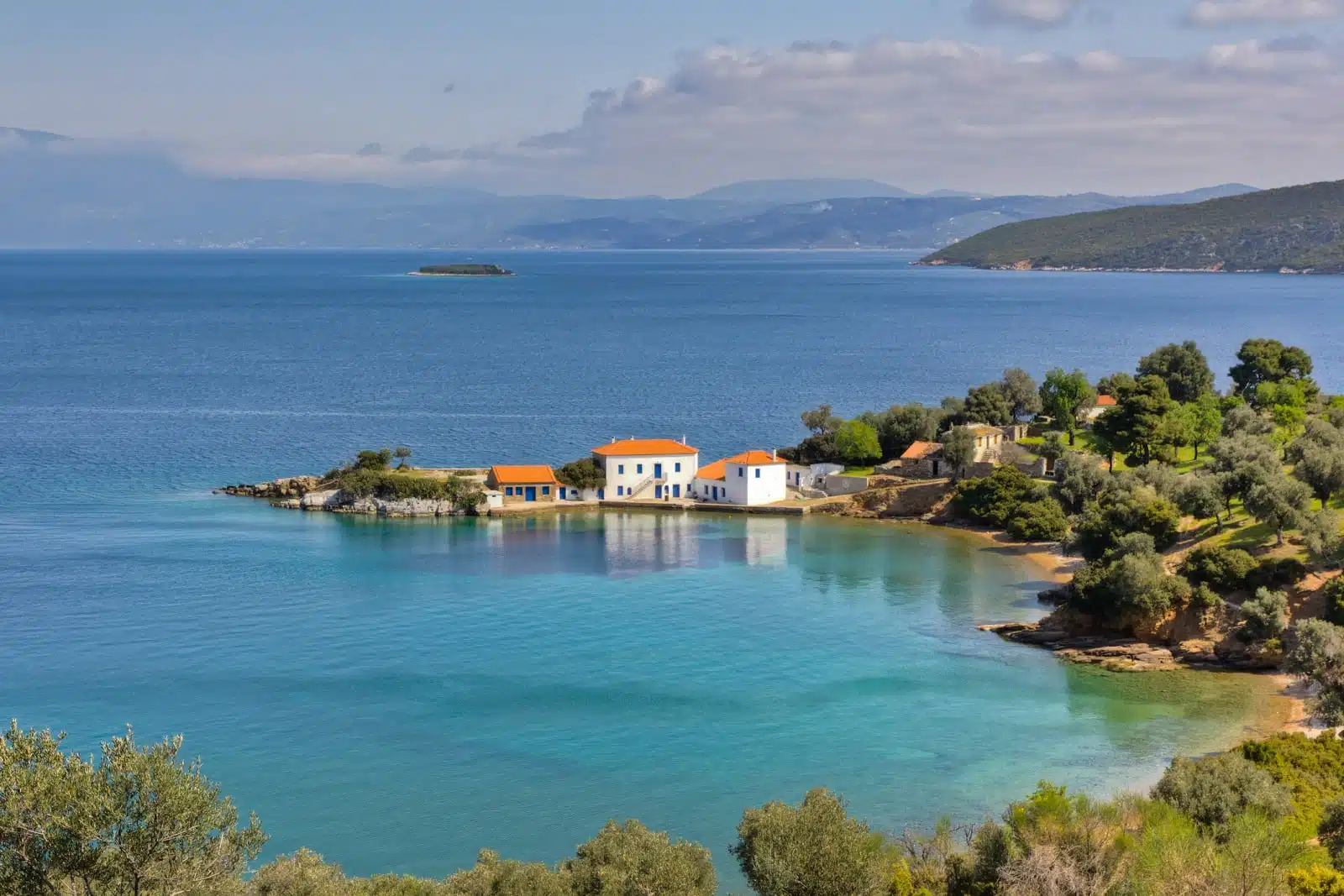 The picturesque houses of Tzasteni south Pelion Thessaly Greece