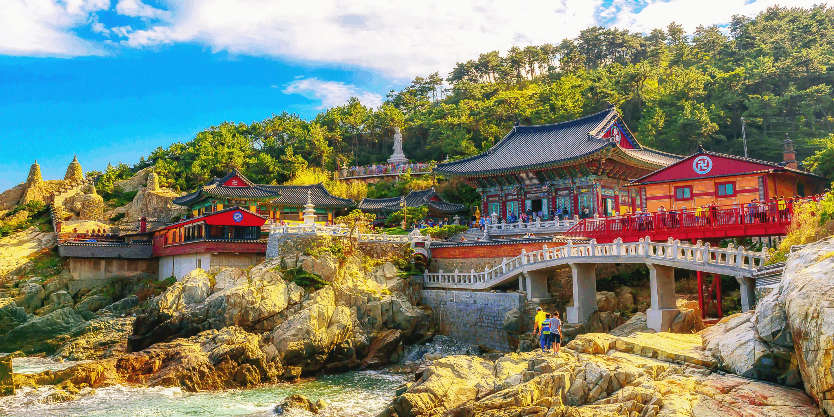 Haedong-Yonggungsa-Temple in Busian, South Korea. Photo by Tawatchai1990 via Adobe Stock
