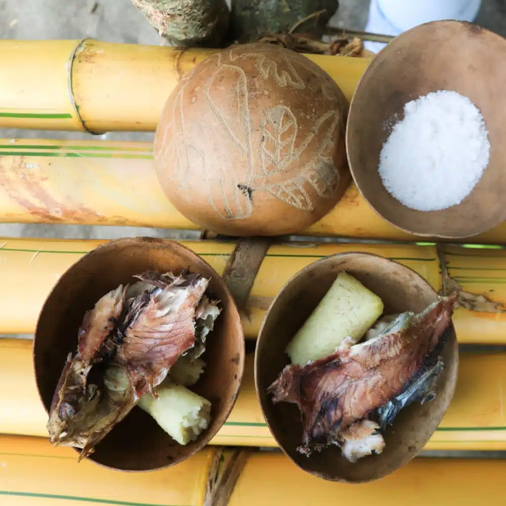 Repas traditionnel Emberá, Darien, Panama