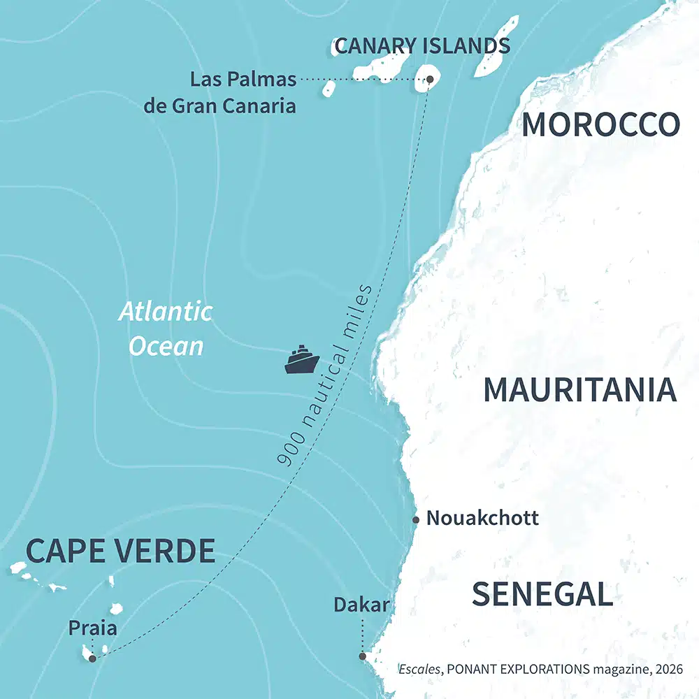 map of the Cape Verde and Canary Islands