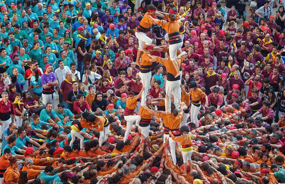 image-une Une tradition classée Unesco : une tour humaine ou castell en cours d’édification à Tarragone, Catalogne, Espagne